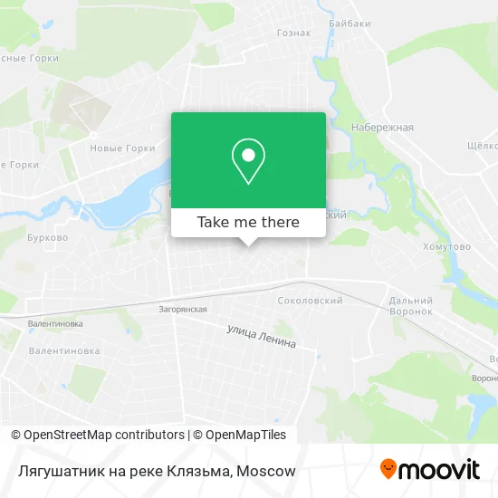 Лягушатник на реке Клязьма map