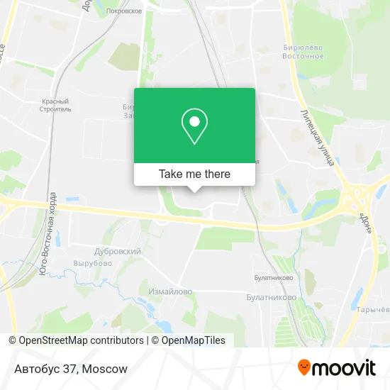 Автобус 37 map