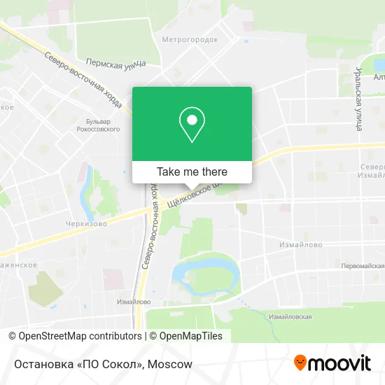 Остановка «ПО Сокол» map