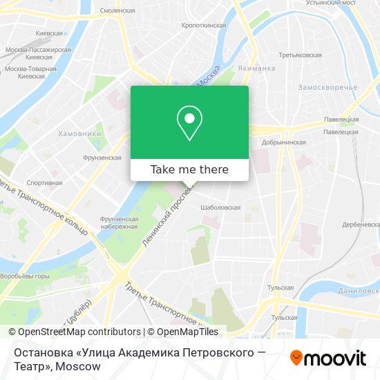 Остановка «Улица Академика Петровского — Театр» map