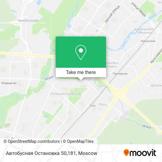 Автобусная Остановка 50,181 map