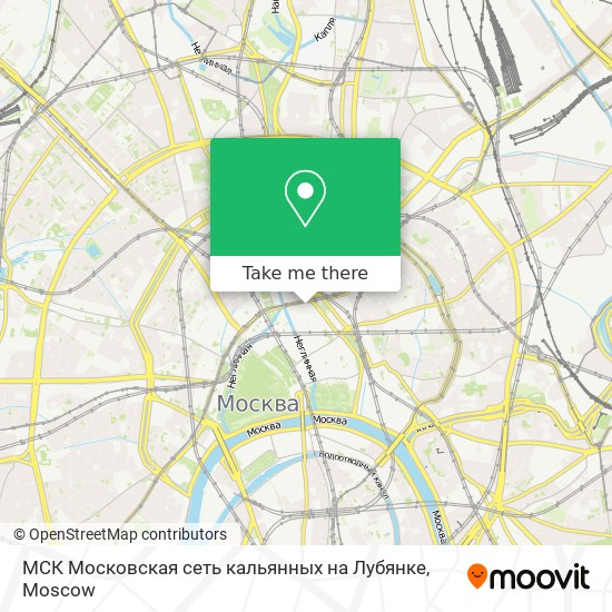 МСК Московская сеть кальянных на Лубянке map