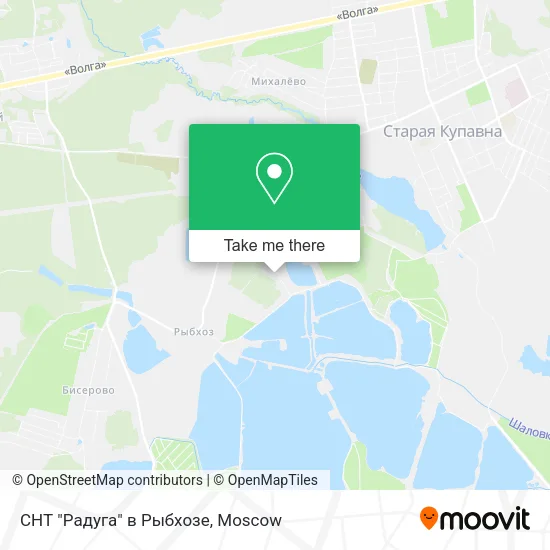 СНТ "Радуга" в Рыбхозе map