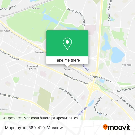 Маршрутка 580, 410 map