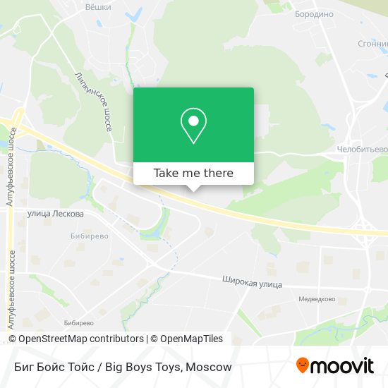 Биг Бойс Тойс / Big Boys Toys map