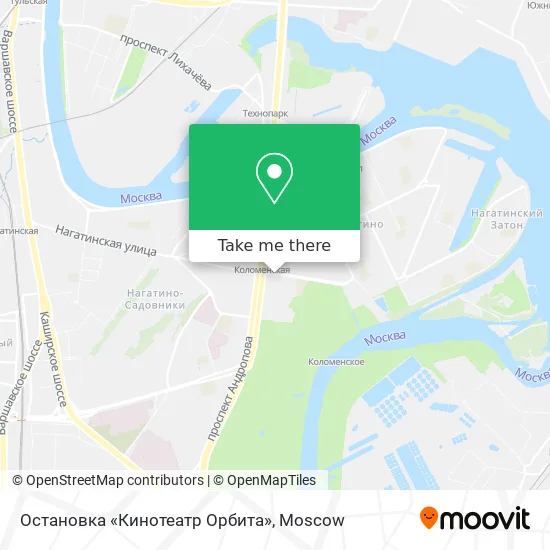 Остановка «Кинотеатр Орбита» map