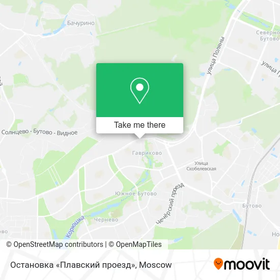 Остановка «Плавский проезд» map