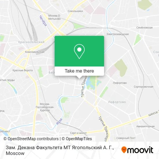 Зам. Декана Факультета МТ Ягопольский А. Г. map