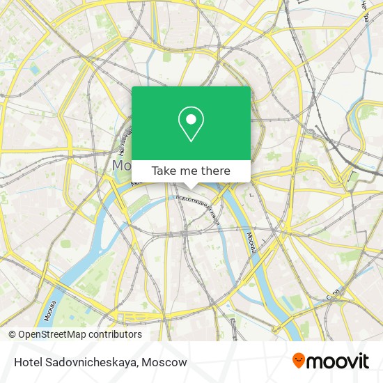 Hotel Sadovnicheskaya map