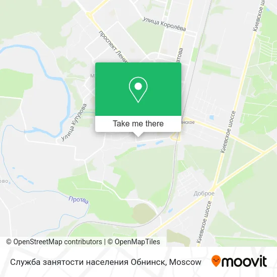 Служба занятости населения Обнинск map