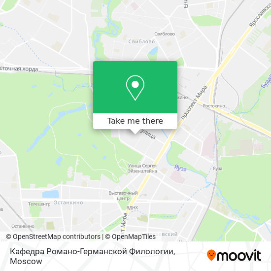 Кафедра Романо-Германской Филологии map