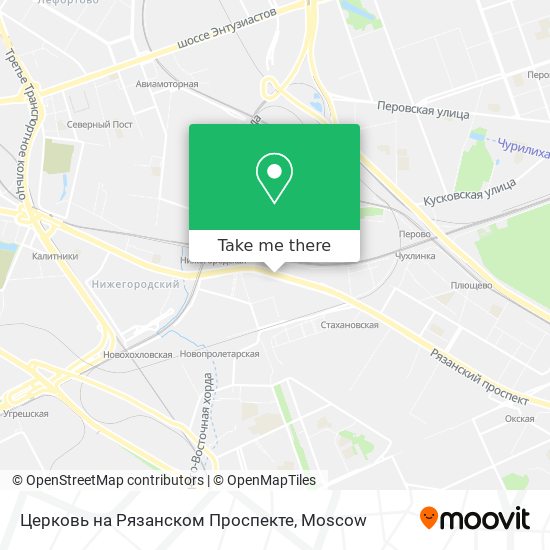 Церковь на Рязанском Проспекте map
