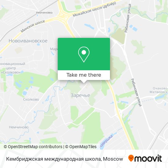 Кембриджская международная школа map