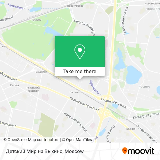 Детский Мир на Выхино map