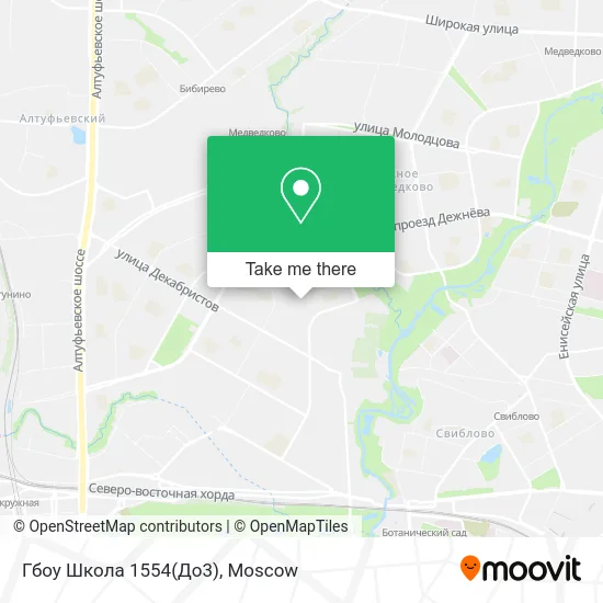 Гбоу Школа 1554(До3) map