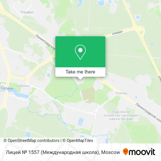 Лицей № 1557 (Международная школа) map