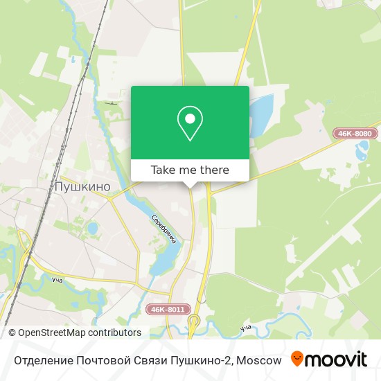 Отделение Почтовой Связи Пушкино-2 map