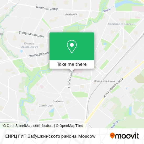 ЕИРЦ ГУП Бабушкинского района map