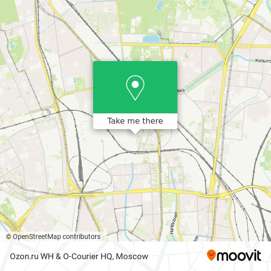 Ozon.ru WH & O-Courier HQ map