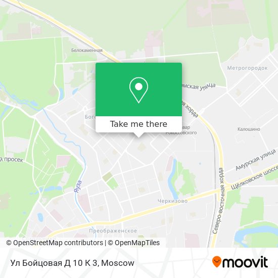 Ул Бойцовая Д 10 К 3 map