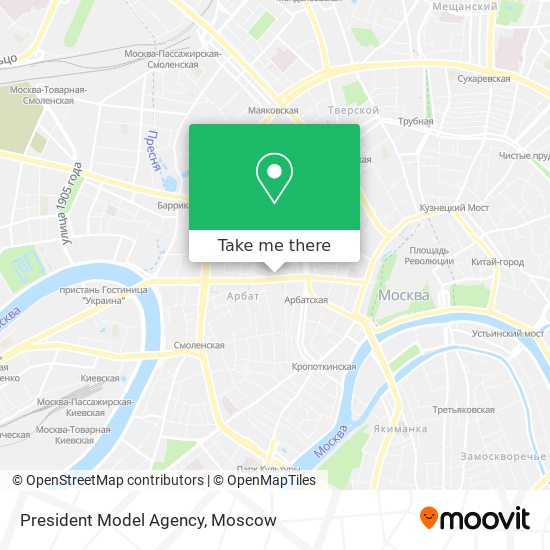 President Model Agency map