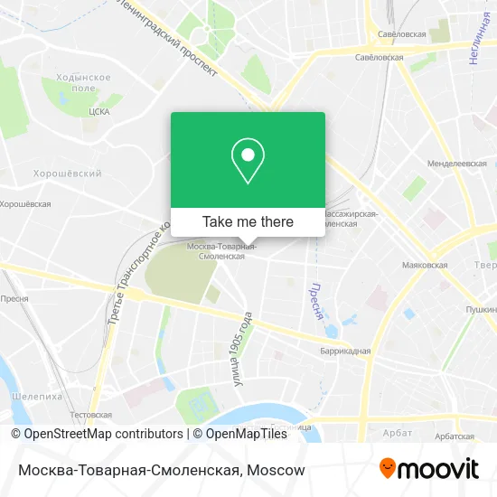 Москва-Товарная-Смоленская map