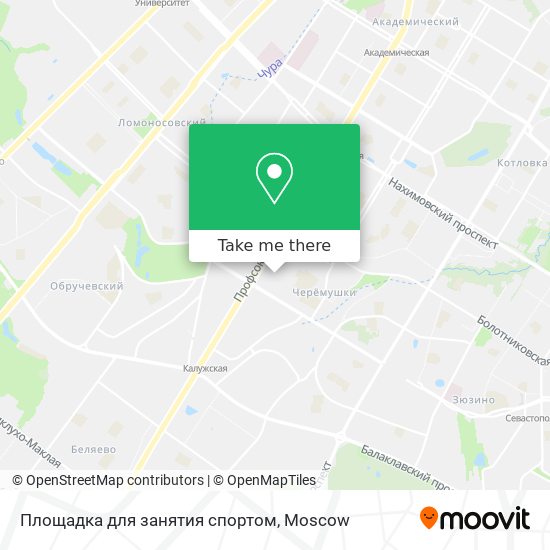 Площадка для занятия спортом map