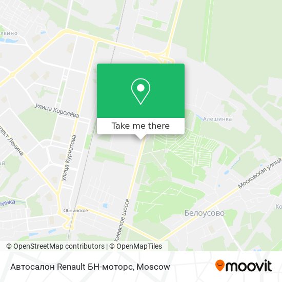 Автосалон Renault БН-моторс map