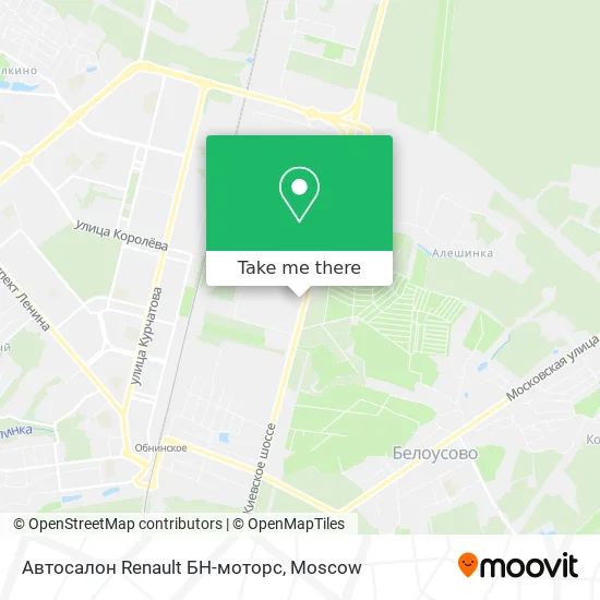 Автосалон Renault БН-моторс map