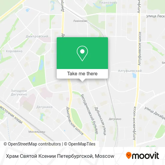Храм Святой Ксении Петербургской map