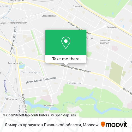 Ярмарка продуктов Рязанской области map