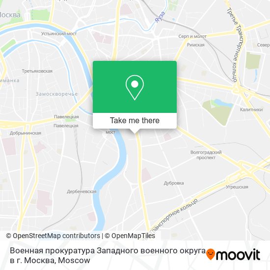 Военная прокуратура Западного военного округа в г. Москва map