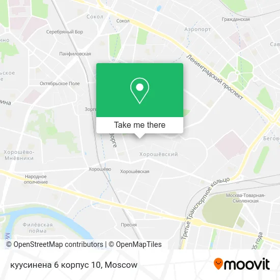 куусинена 6 корпус 10 map
