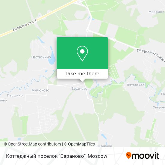 Коттеджный поселок "Бараново" map