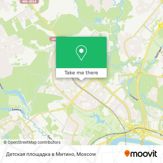 Детская площадка в Митино map