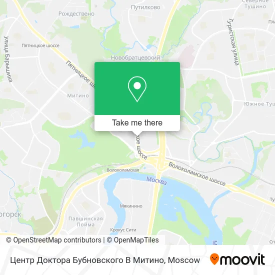 Центр Доктора Бубновского В Митино map