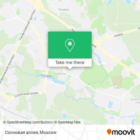 Сосновая аллея map