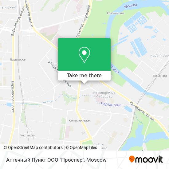 Аптечный Пункт ООО "Проспер" map