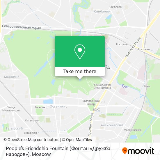 People’s Friendship Fountain (Фонтан «Дружба народов») map