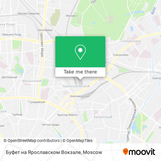 Буфет на Ярославском Вокзале map