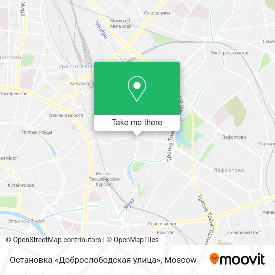 Остановка «Доброслободская улица» map