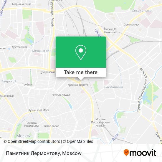 Памятник Лермонтову map