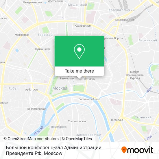 Большой конференц-зал Администрации Президента РФ map