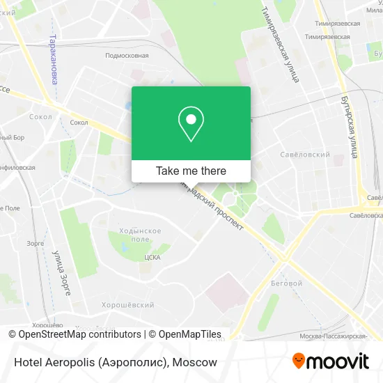 Hotel Aeropolis (Аэрополис) map