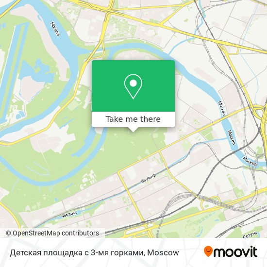 Детская площадка с 3-мя горками map