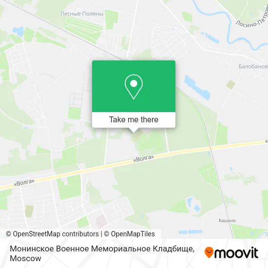 Монинское Военное Мемориальное Кладбище map