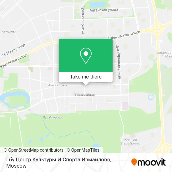 Гбу Центр Культуры И Спорта Измайлово map