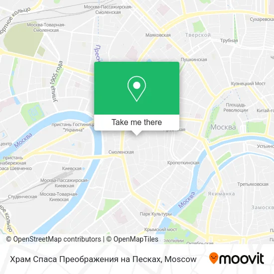 Храм Спаса Преображения на Песках map