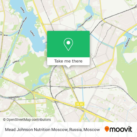 Mead Johnson Nutrition Moscow, Russia map