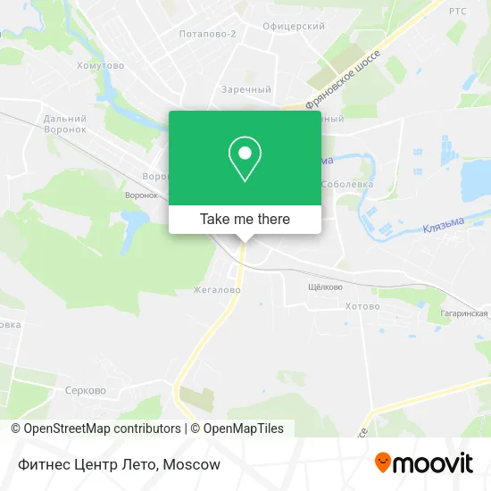 Фитнес Центр Лето map
